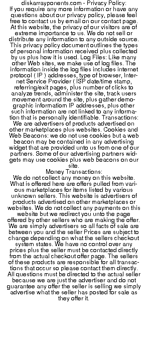 diskarrayponents privacy