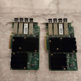 111-02451-a0 Netapp Lot Of 2 111-02451 A0 4 Port 16gb Pcie Hbaadapter Controller With 8avago Sfp