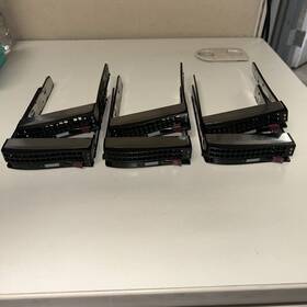 Sc93301-xx00c104 Supermicro 3.5 Inch Sas Sata Hard Drive Caddy Tray -lot Of 6 With Hdwr
