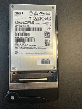 7.68tb Tegile 8t 2.5 Ssd Intelliflash Drive Health 98% - Hgst Ultrastar Ss200