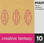 Monogram #10 Pfaff Creative Fantasy Memory Card For 7550 60 62 2140 2144 2170. Fixed Price $36.95.