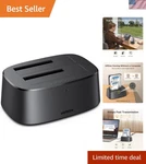 Dual-bay Hard Docking Station For 2.5" & 3.5" Drives Cloning 48TB. Fixed Price $47.99.