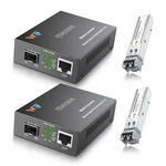 2 Pack Fiber Ethernet Media Converter, Wtsfoptc Optic Transceiver With .... Fixed Price $81.08.