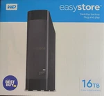 Wd Easystore 16TB External Hard Drive. Fixed Price $259.99.