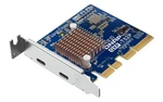 Qnap Thunderbolt Dual Ports Expansion Card, Pcie GEN4 X4 (QXP-T52P). Fixed Price $209.63.