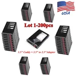 Lot 3.5" To 2.5" Hdd Tray Caddy + Adapter For Hpe G9 GEN10 774026-001 661914-001. Fixed Price $305.00.