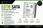 Dell 20TB Sata 6GB/S 3.5"HARD Drive - FGN19 WDVF4 Compatible With Poweredge. Fixed Price $799.99.