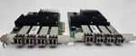 Lot Of 2 Netapp Emulex P007976 Quad Port 16GB Network Adapter W/sfps. Fixed Price $125.00.