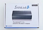 Promise Tech E2002T SANLINK2 10GB Base-t Ethernet Thunderbolt Bridge Adapter. Fixed Price $149.99.