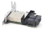 Supermicro Dual-port External To Internal Cable Adapter P/N:A0M-SAS3-8I8E-LP. Fixed Price $129.99.