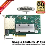 Dell Qlogic Fastlinq 41164 Quad-port 10GBE Sfp+ Pcie Network Adapter Cna 0HY9T. Fixed Price $42.99.