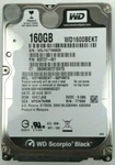 Western Digital Scorpio Black WD1600BEKT Internal 2.5" 160GB Laptop Hard Drive. Fixed Price $27.74.