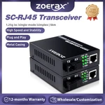 Pair Of Gigabit Fiber Optic Transceiver Media Coverter Ethernet Singlemode. Fixed Price $44.87.